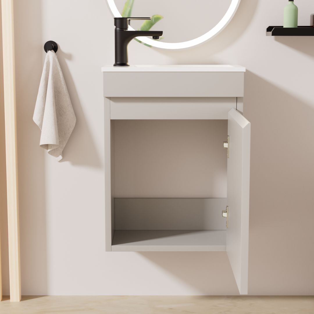 Kometmöbel Gäste-WC Waschtisch Set 40cm Kaschmir