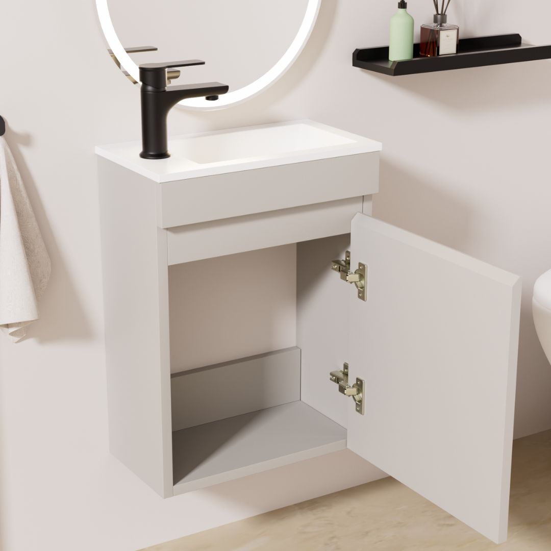 Kometmöbel Gäste-WC Waschtisch Set 40cm Kaschmir