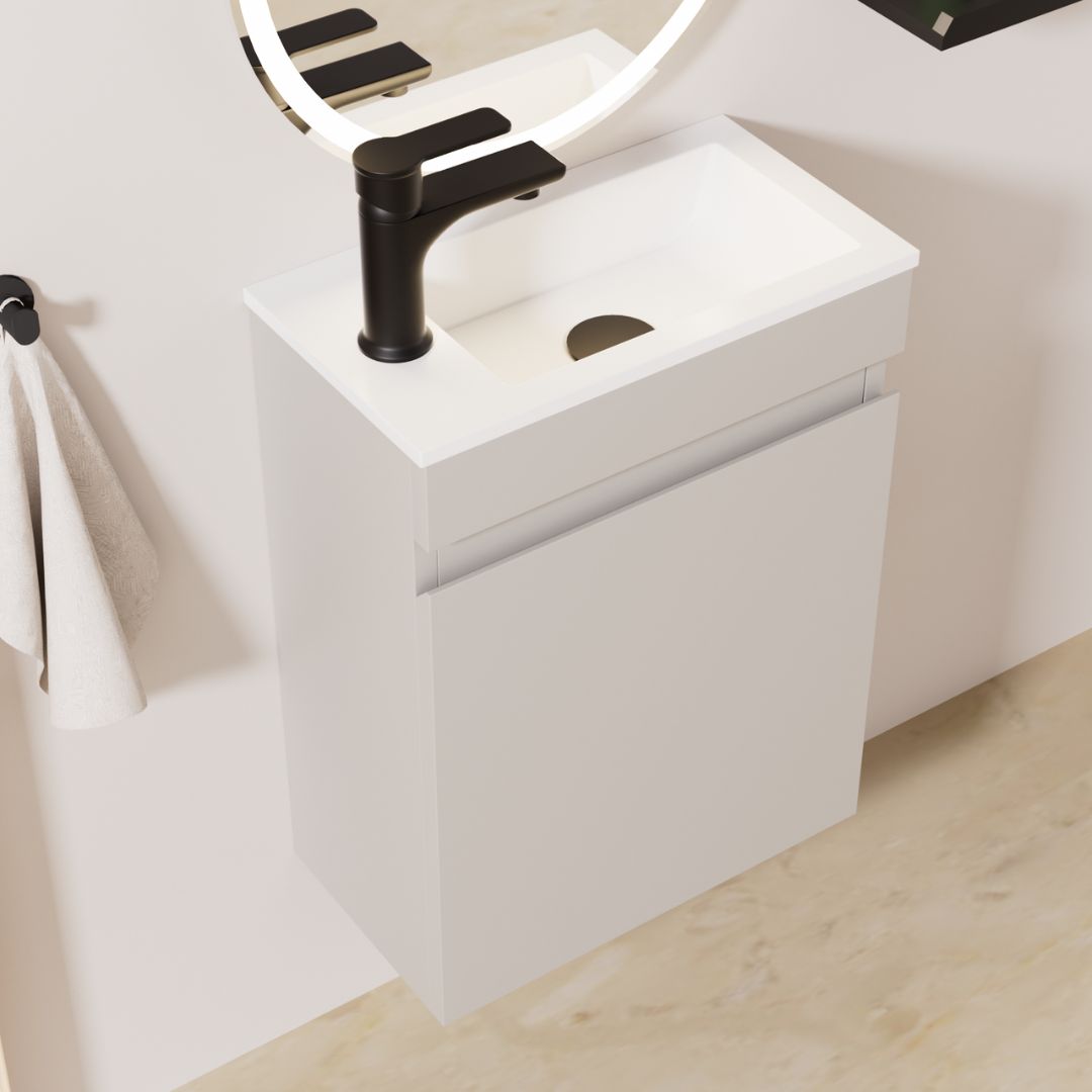 Kometmöbel Gäste-WC Waschtisch Set 40cm Kaschmir