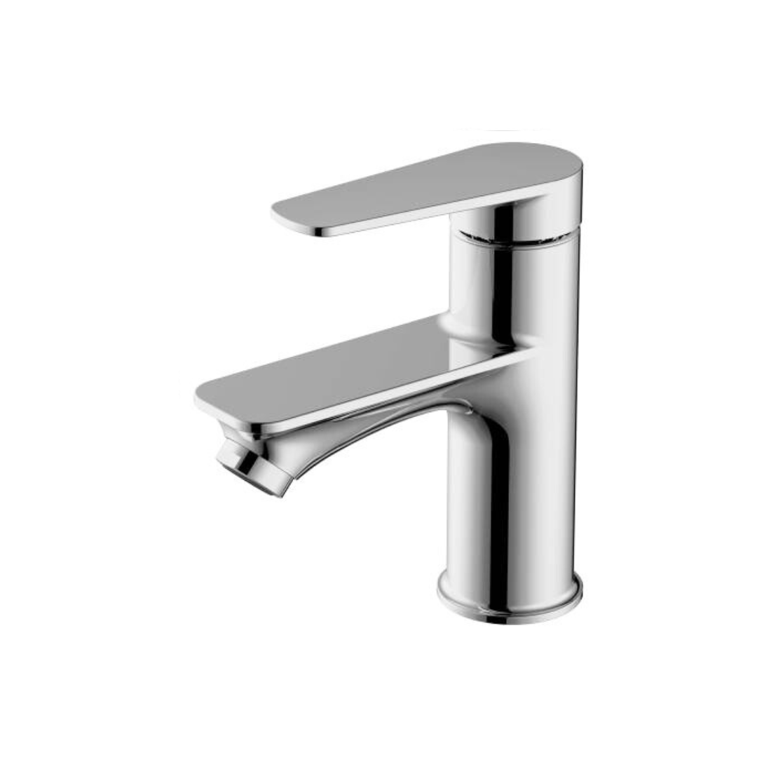 Kometmöbel Gäste-WC Waschtisch Set 40cm Schwarz mit Armatur (Schwarz oder Chrom)
