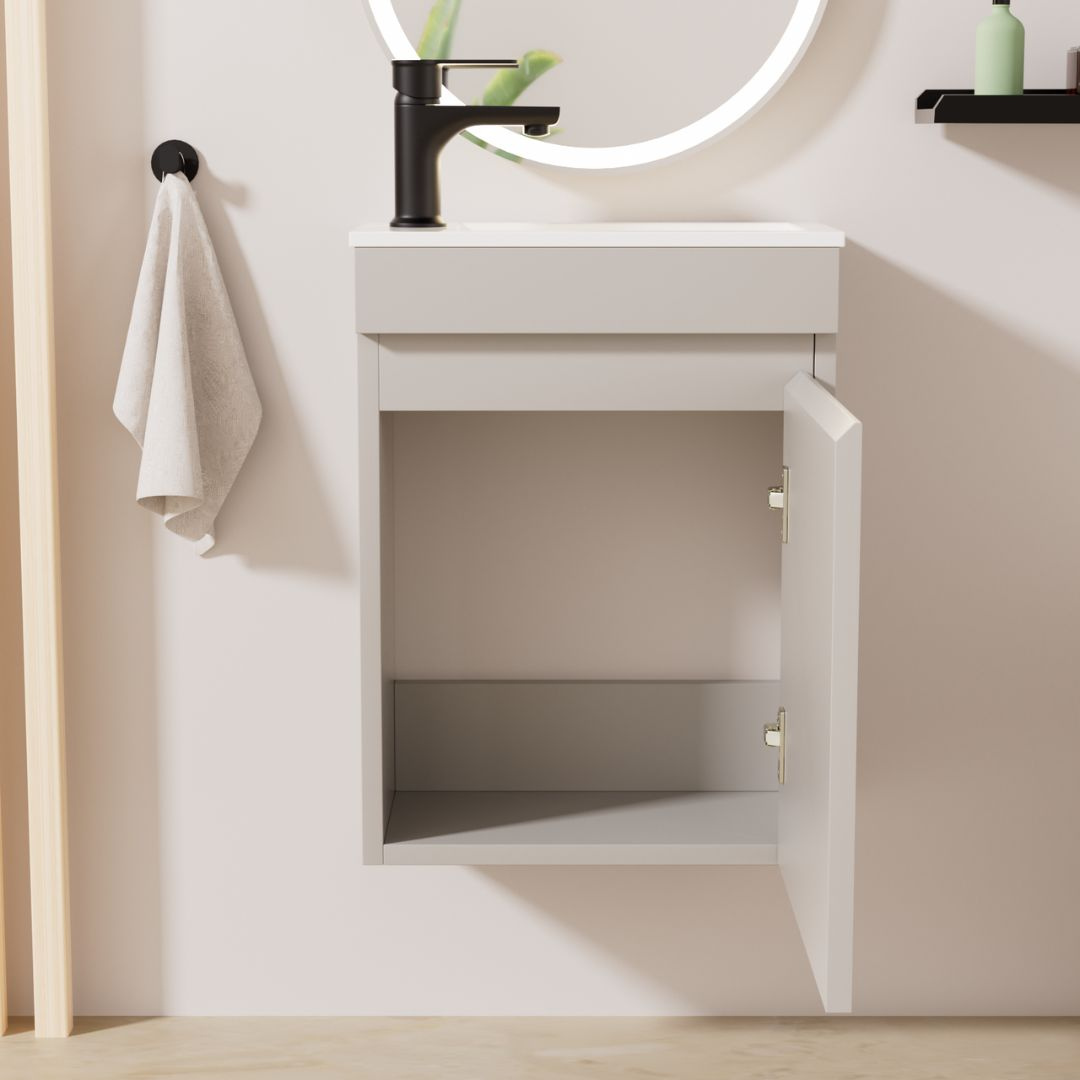 MINO Gäste-WC Waschtisch Set 40cm Kaschmir