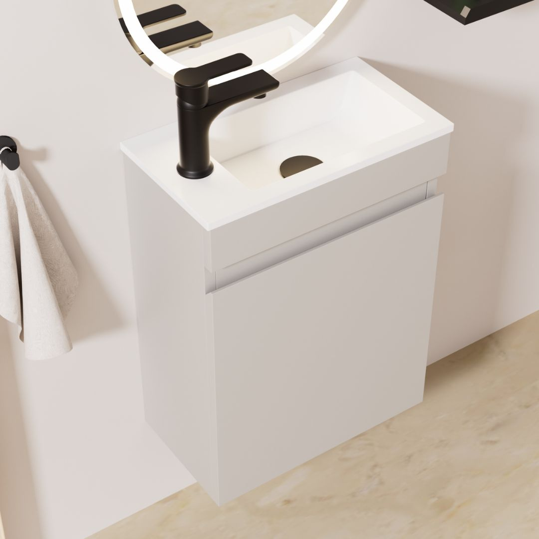 MINO Gäste-WC Waschtisch Set 40cm Kaschmir