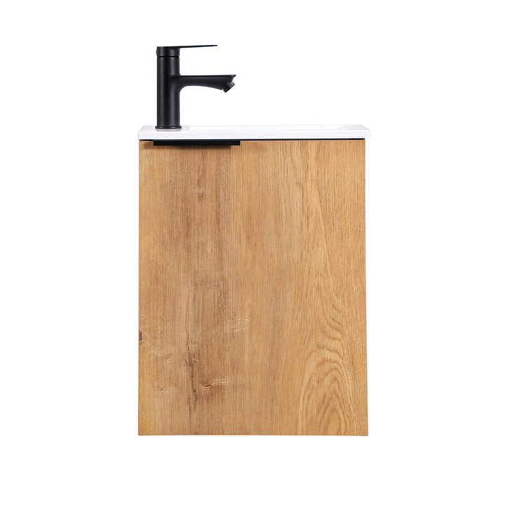 MOLI Gäste-WC Waschtisch Set 40cm Eiche mit Griff