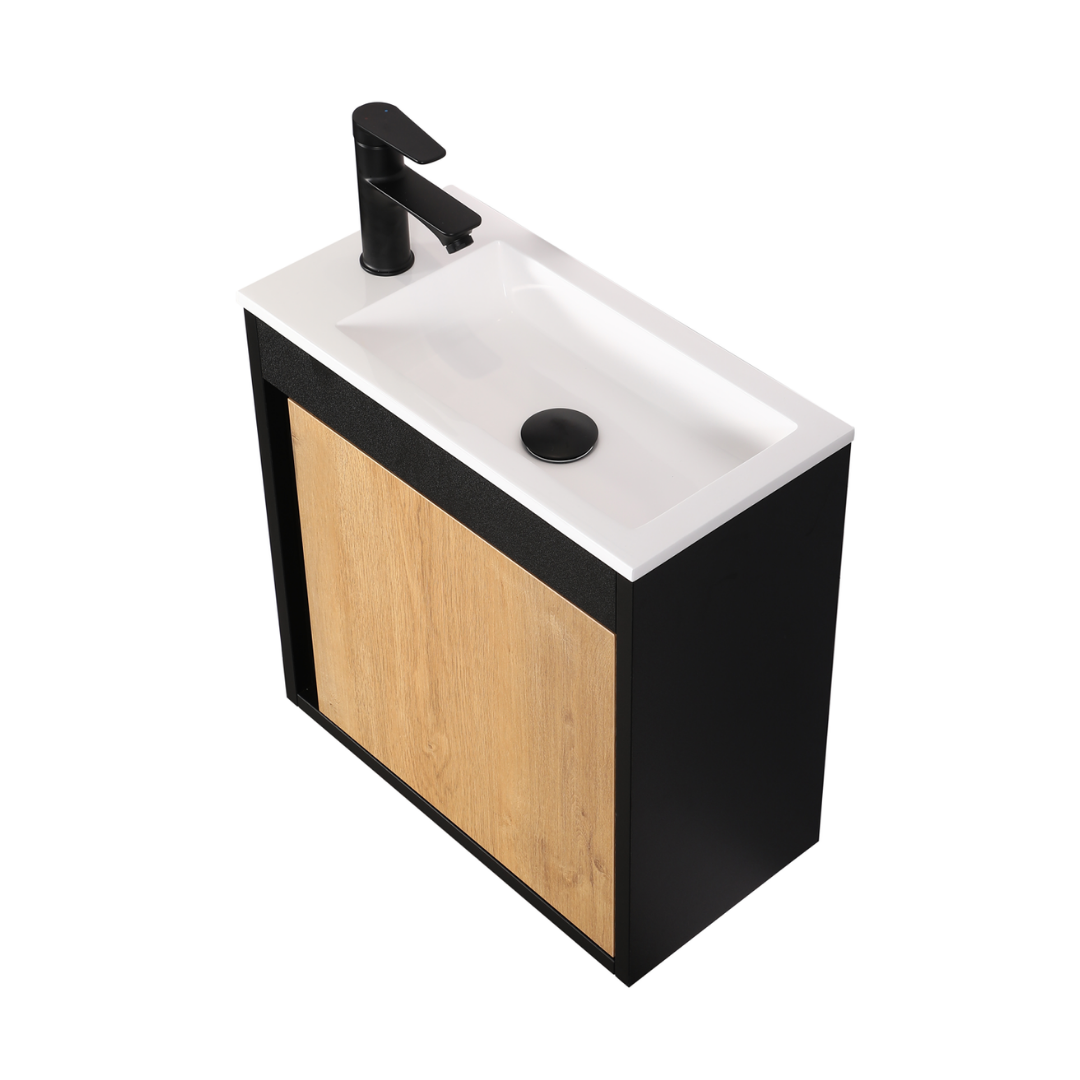 Kometmöbel Guest Bathroom Vanity Set 40cm Oak