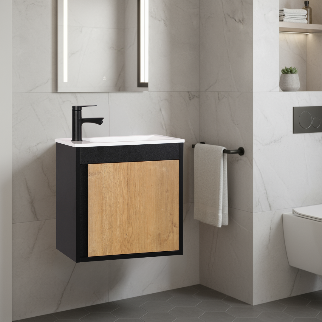 Kometmöbel Guest Bathroom Vanity Set 40cm Oak