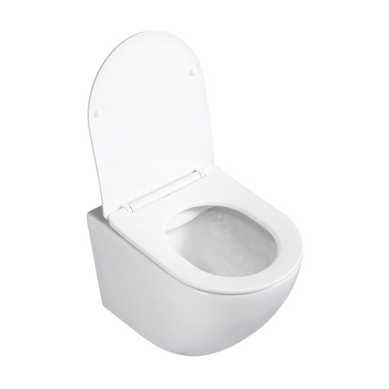 Toilettes suspendues avec chasse d'eau Tornado 360°, sans bride