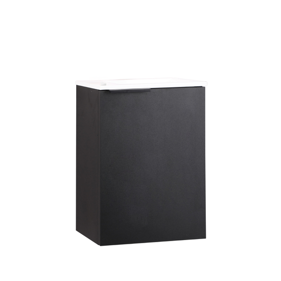 MOLI Gäste-WC Waschtisch Set 40cm Schwarz