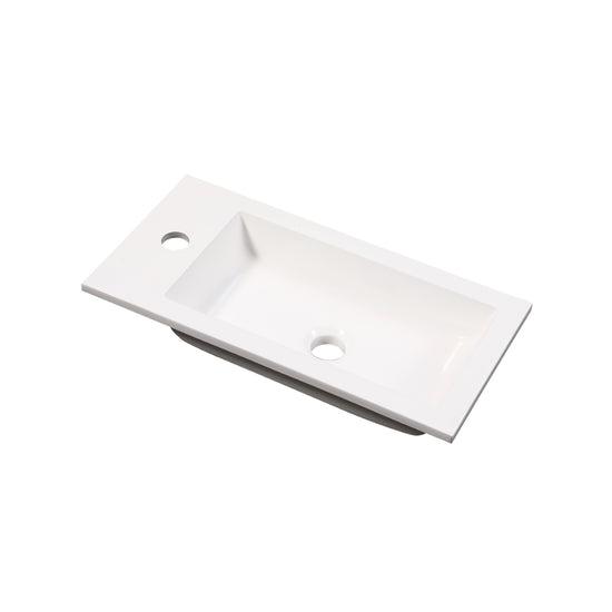 Ensemble lavabo WC invités NERO 50 cm noir