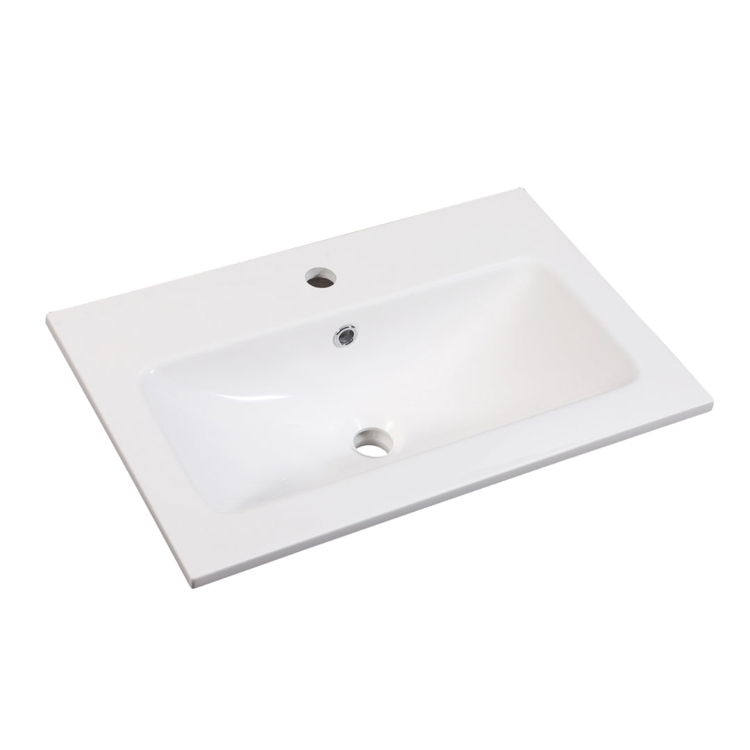 Lavabo ORLO 60cm 2 en chêne à fermeture amortie avec poignée